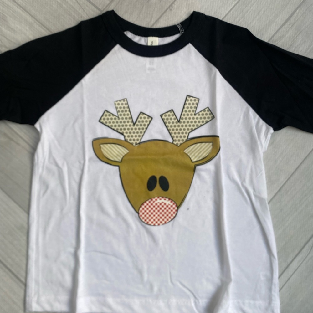 Little kids rain deer shirt